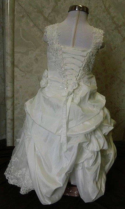 cascading flower girl dress